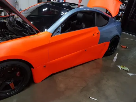 [랩샵]수원랩핑 제네시스쿠페 3M1080 Satin Neon Orange 전체랩핑 / 수원시 영통구 이의동