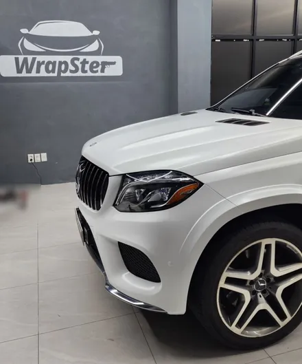 랩스터 Mercedes Benz GLS 사틴 화이트 전체랩핑 / 고양 신원동