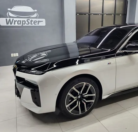 랩스터 BMW i7 상단 블랙 투톤 랩핑 / 고양 신원동