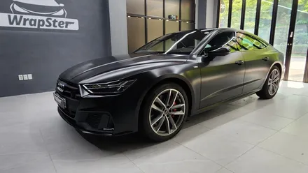 Audi A7 에이버리 사틴블랙 전체랩핑 / 아우디 / A7 / 경기도 고양시