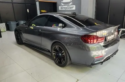 랩스터 BMW M4 로즈 레드 고광택 전체랩핑 / 고양 신원동