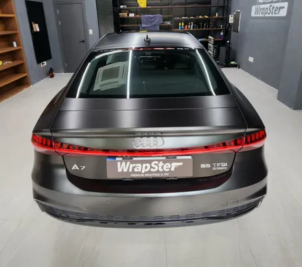 Audi A7 에이버리 사틴블랙 전체랩핑 / 아우디 / A7 / 경기도 고양시