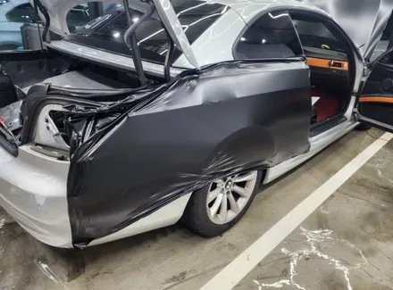 랩스터 BMW 328i 컨버터블 사틴블랙 전체랩핑 / 고양 신원동