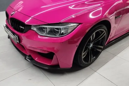 랩스터 BMW M4 로즈 레드 고광택 전체랩핑 / 고양 신원동