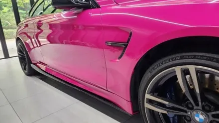 랩스터 BMW M4 로즈 레드 고광택 전체랩핑 / 고양 신원동