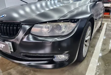 랩스터 BMW 328i 컨버터블 사틴블랙 전체랩핑 / 고양 신원동