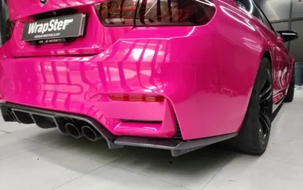 랩스터 BMW M4 로즈 레드 고광택 전체랩핑 / 고양 신원동