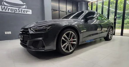 Audi A7 에이버리 사틴블랙 전체랩핑 / 아우디 / A7 / 경기도 고양시