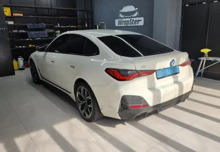 랩스터 BMW i4 사틴 블랙 전체랩핑 / 경기도 고양시