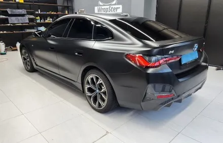 랩스터 BMW i4 사틴 블랙 전체랩핑 / 경기도 고양시
