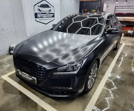 랩스터 제네시스 DH330 사틴 블랙 전체랩핑 + 크롬 딜리트 / 고양 신원동