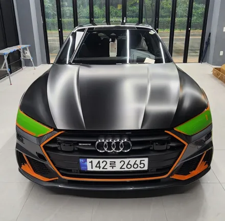 Audi A7 에이버리 사틴블랙 전체랩핑 / 아우디 / A7 / 경기도 고양시