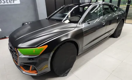 Audi A7 에이버리 사틴블랙 전체랩핑 / 아우디 / A7 / 경기도 고양시