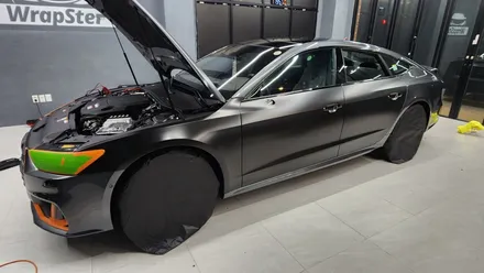 Audi A7 에이버리 사틴블랙 전체랩핑 / 아우디 / A7 / 경기도 고양시