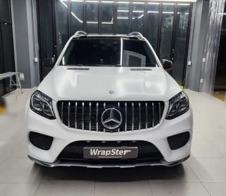 랩스터 Mercedes Benz GLS 사틴 화이트 전체랩핑 / 고양 신원동