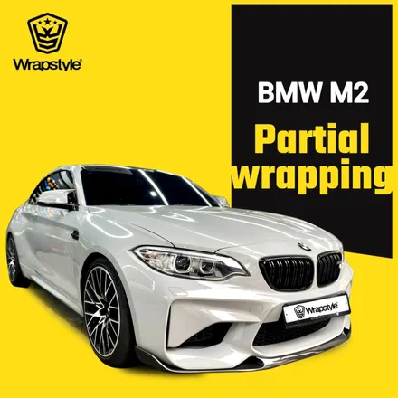 BMW M2 이노즈텍 랩핑, 사고로 부분만 다시 시공했어요 / 김포시 마산동
