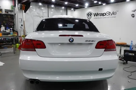 [랩스타일 코리아]  깔끔하게 화이트로 바꿔볼까요? - BMW  328i 컨버터블 에이버리 화이트 전체랩핑 / 김포시 마산동