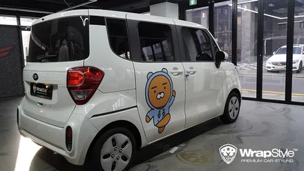 [랩스타일 코리아] 기아 더 뉴 레이 라이언 데칼 스티커 랩핑 시공 / 김포시 마산동