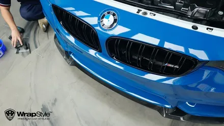 BMW M4 cs 이노즈텍 라구나 블루 전체랩핑 시공후기 / 김포시 마산동