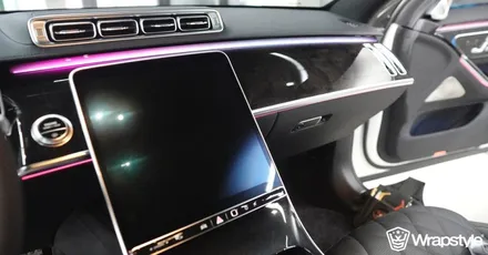 벤츠 S 클래스 송풍구랩핑, 실내 ppf 모두 마친 S500 / 김포시 마산동