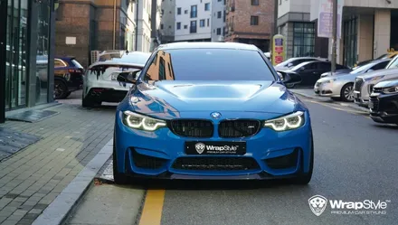 BMW M4 cs 이노즈텍 라구나 블루 전체랩핑 시공후기 / 김포시 마산동