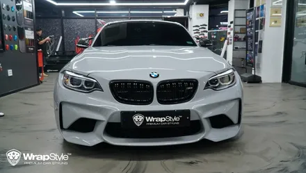 이노즈텍 초크 그레이, BMW M2 랩핑해주었어요 / 김포시 마산동