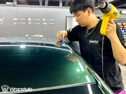 이노즈텍랩핑 제네시스 G80 미드나잇그린으로 드레스업! / 김포시 마산동