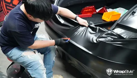 자동차랩핑 아우디 A7 전체랩핑 무난한 컬러에서 강력한 컬러로 / 김포시 마산동