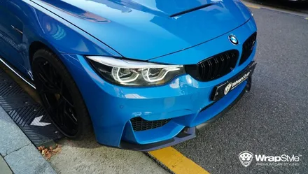 BMW M4 cs 이노즈텍 라구나 블루 전체랩핑 시공후기 / 김포시 마산동