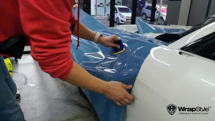 벤츠 AMG GT 아이리스텍 차이나 블루 전체랩핑 / 김포시 마산동