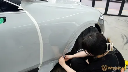 김포랩핑 벤츠 CLS53 amg 전체랩핑 이노즈텍 초크 그레이 / 김포시 마산동