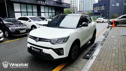 티볼리 투톤랩핑 루프스킨, 사이드미러 랩핑으로 가능합니다 / 김포시 마산동