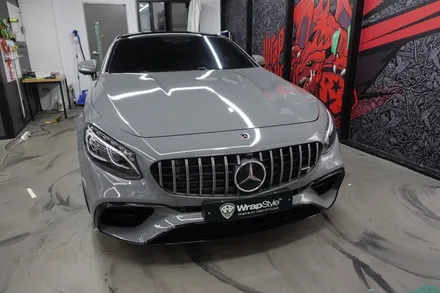 [랩스타일코리아] 벤츠 S63 AMG 쿠페 전체랩핑 -  에이버리데니슨 락 그레이 (Avery Rock Grey) / 김포시 마산동