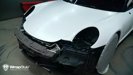 포르쉐 전체랩핑 911 카레라 gts, 사틴 화이트 [랩스타일 코리아] / 김포시 마산동