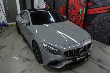 [랩스타일코리아] 벤츠 S63 AMG 쿠페 전체랩핑 -  에이버리데니슨 락 그레이 (Avery Rock Grey) / 김포시 마산동
