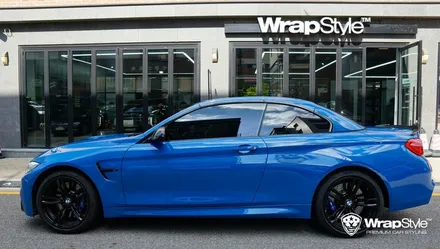 [랩스타일 코리아] 자동차랩핑 BMW M4 전체랩핑 (Feat. 이노즈텍 라구나블루) / 김포시 마산동