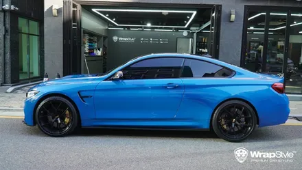 BMW M4 cs 이노즈텍 라구나 블루 전체랩핑 시공후기 / 김포시 마산동
