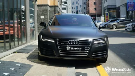 자동차랩핑 아우디 A7 전체랩핑 무난한 컬러에서 강력한 컬러로 / 김포시 마산동