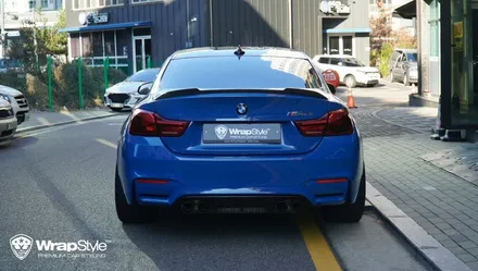 BMW M4 cs 이노즈텍 라구나 블루 전체랩핑 시공후기 / 김포시 마산동