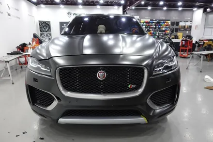 [랩스타일 코리아] 재규어 전문 랩핑센터, 재규어 F-PACE - 사틴블랙 전체 랩핑 / 김포시 마산동