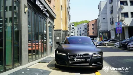 자동차랩핑 아우디 A7 전체랩핑 무난한 컬러에서 강력한 컬러로 / 김포시 마산동