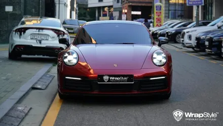 불타오르네! 포르쉐 이노즈텍 뱀파이어레드 Full Wrap / 김포시 마산동