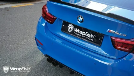BMW M4 cs 이노즈텍 라구나 블루 전체랩핑 시공후기 / 김포시 마산동