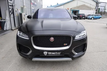 [랩스타일 코리아] 재규어 전문 랩핑센터, 재규어 F-PACE - 사틴블랙 전체 랩핑 / 김포시 마산동