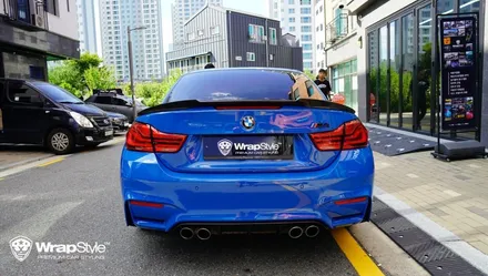 [랩스타일 코리아] 자동차랩핑 BMW M4 전체랩핑 (Feat. 이노즈텍 라구나블루) / 김포시 마산동