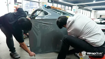 이노즈텍 나르도 그레이 식을 줄 모르는 인기, 포르쉐 911에 한 번 더 랩핑 했습니다! / 김포시 마산동