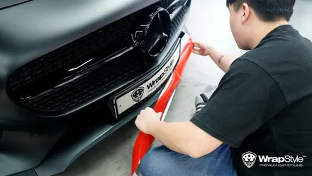 벤츠 AMG GT 무광 블랙 전체랩핑 포인트랩핑까지! / 김포시 마산동