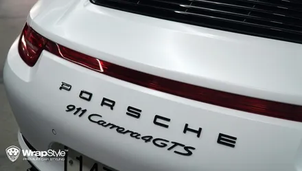 포르쉐 전체랩핑 911 카레라 gts, 사틴 화이트 [랩스타일 코리아] / 김포시 마산동