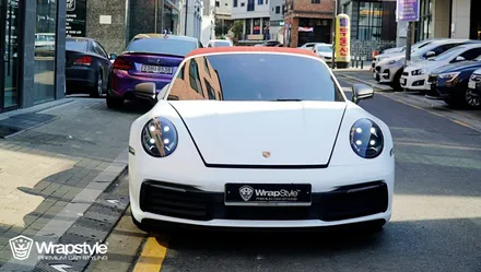 포르쉐 911 3M 사틴 화이트 전체랩핑 시공후기 / 김포시 마산동