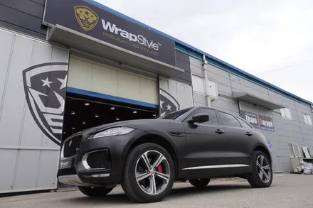 [랩스타일 코리아] 재규어 전문 랩핑센터, 재규어 F-PACE - 사틴블랙 전체 랩핑 / 김포시 마산동